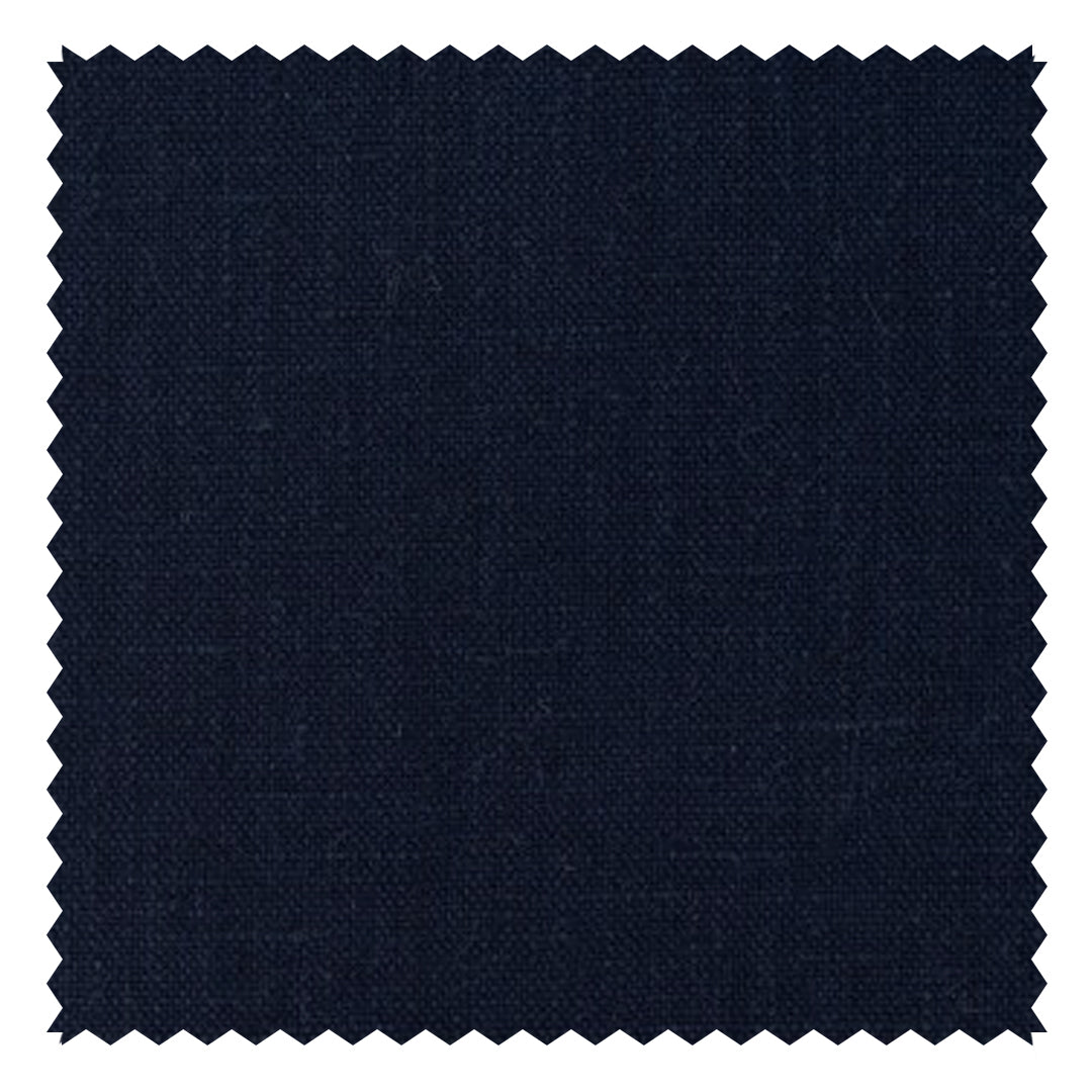 Navy Blue Plain "Natural Elements" Linen