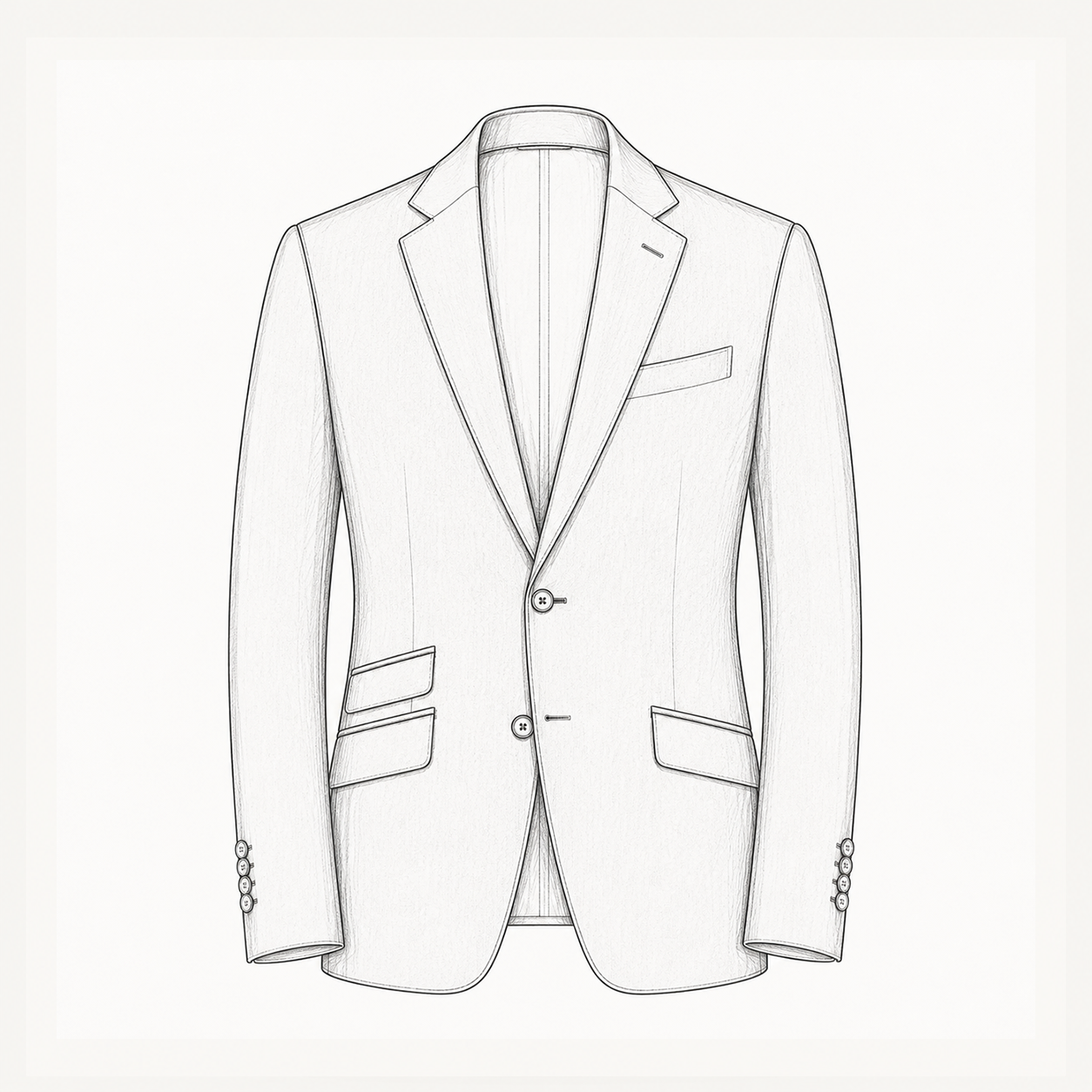Four Season Dark Navy Two Piece Suit