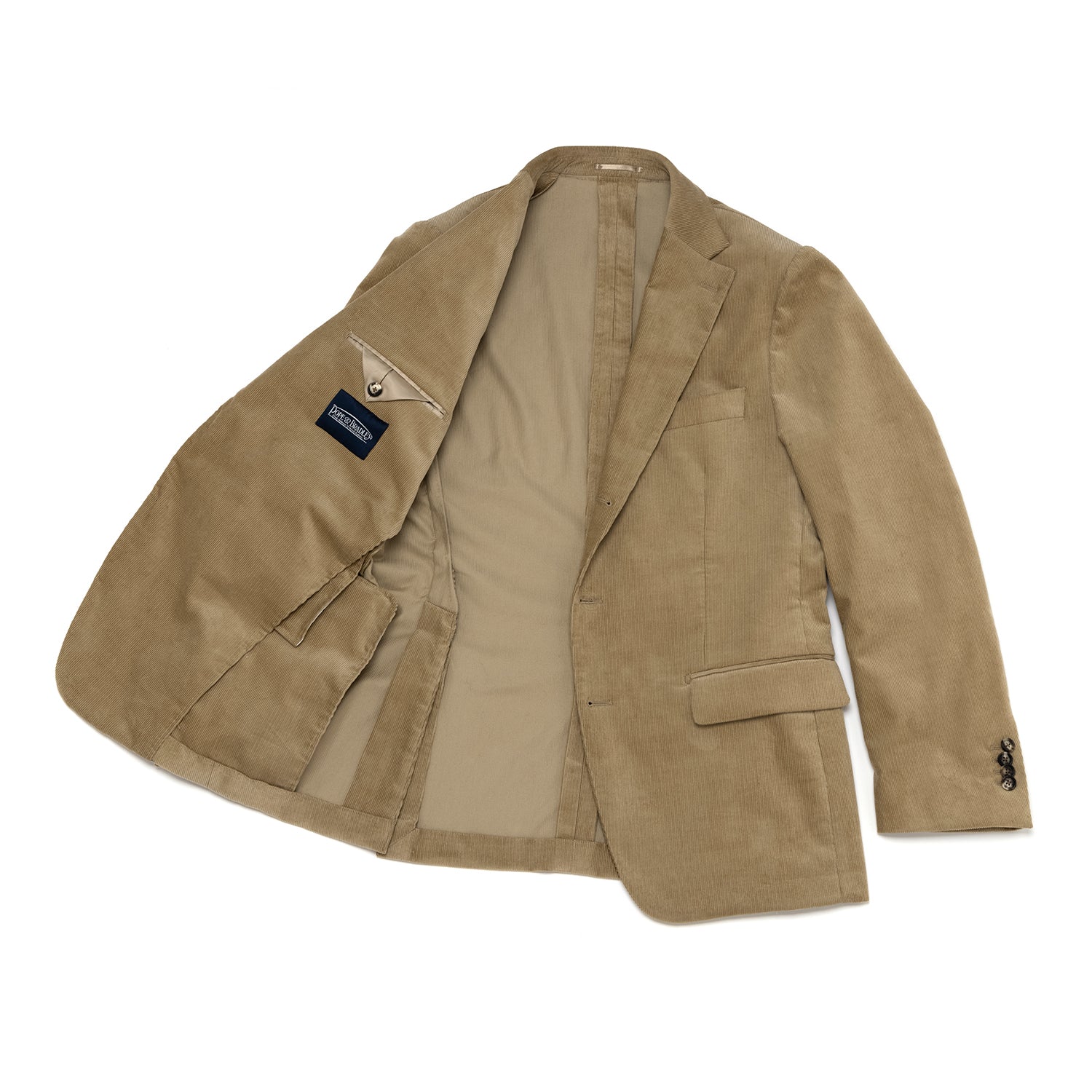 Mustard Unstructured Corduroy Suit