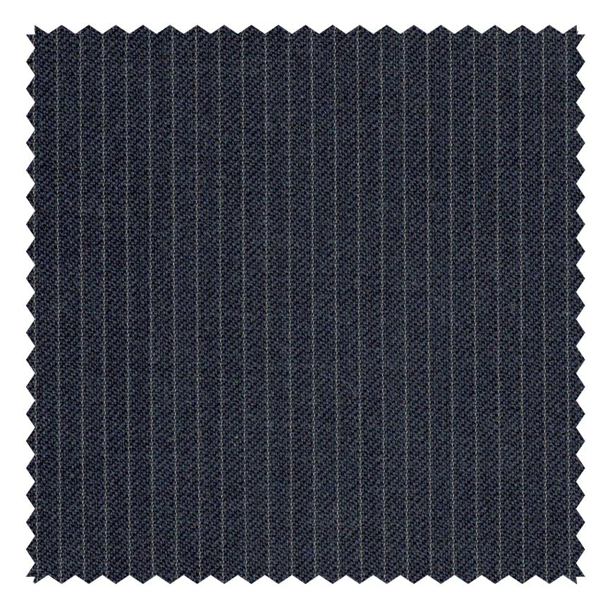 Mid Blue "Four Seasons" Narrow Pinstripe