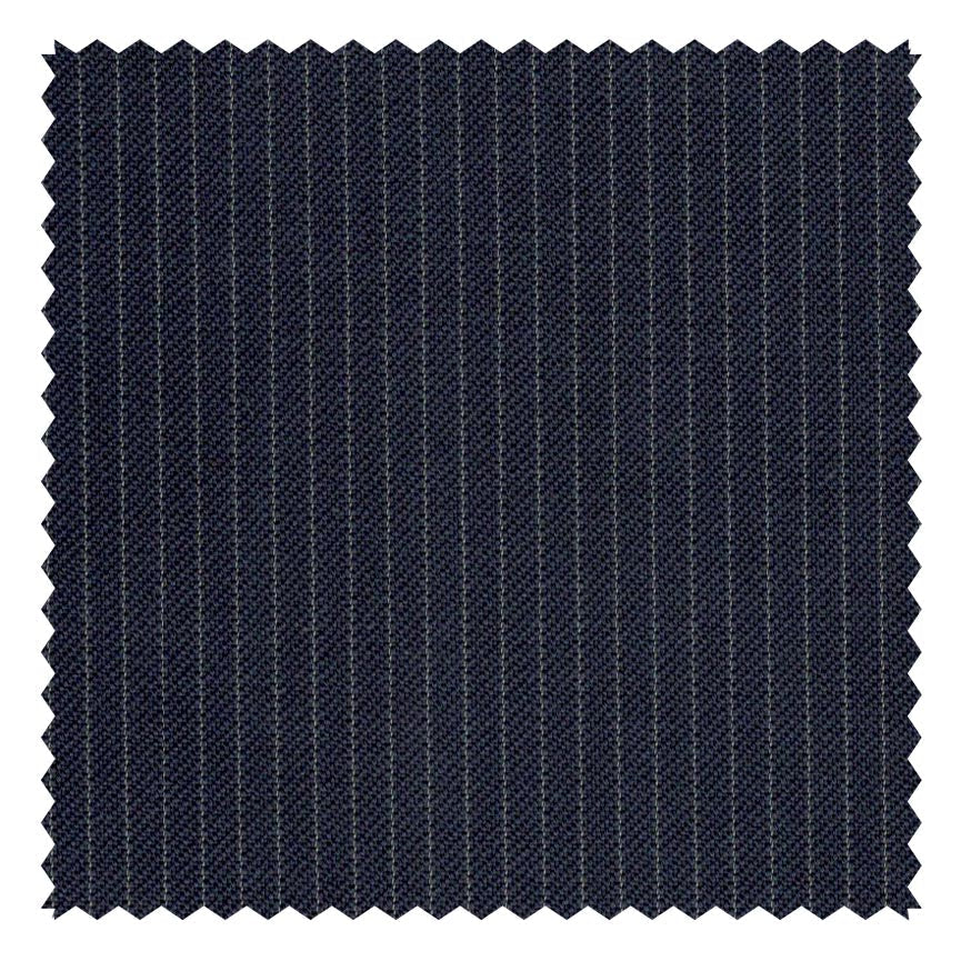 Navy "Four Seasons" Narrow Pinstripe