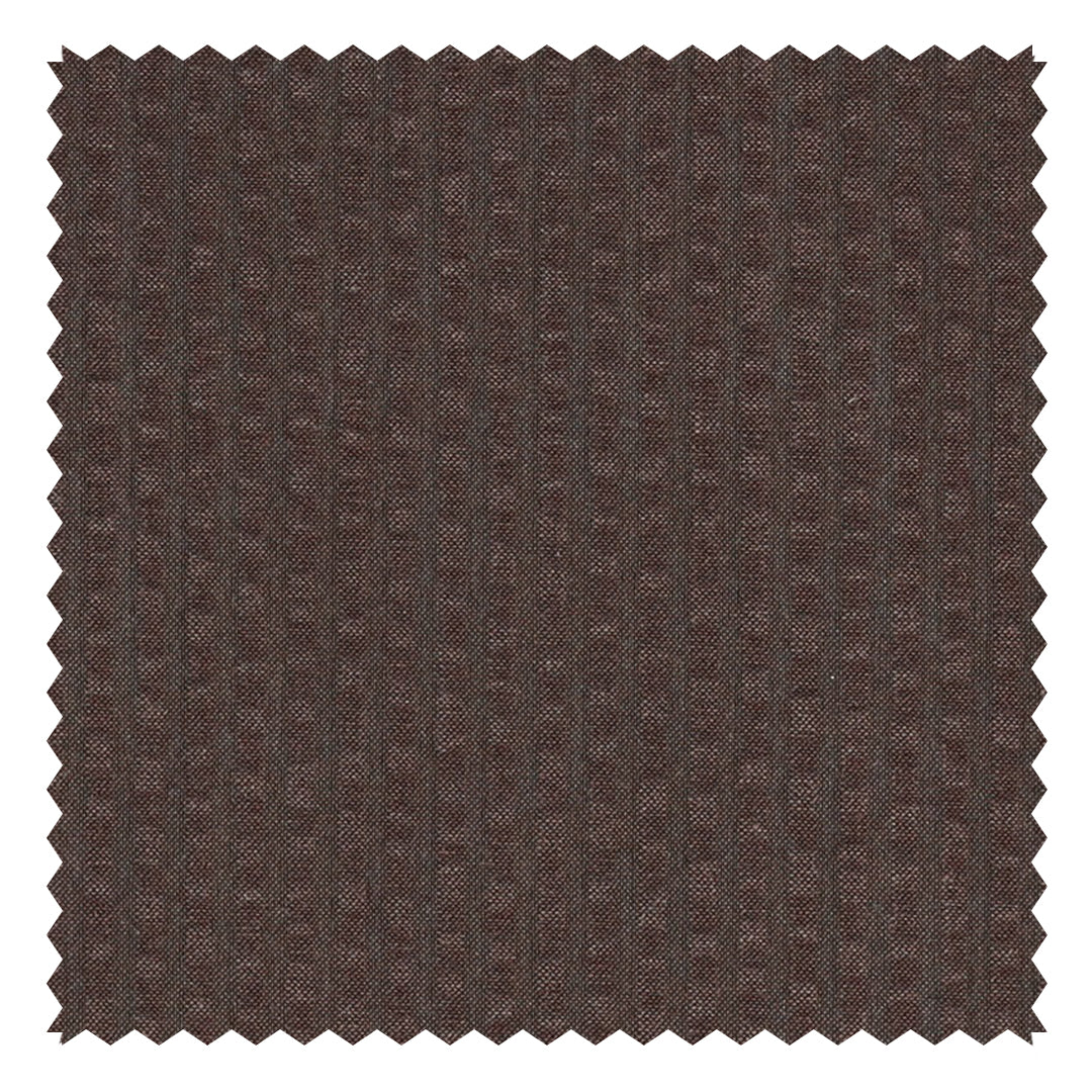 Chocolate Solid "Zefiro" Seersucker