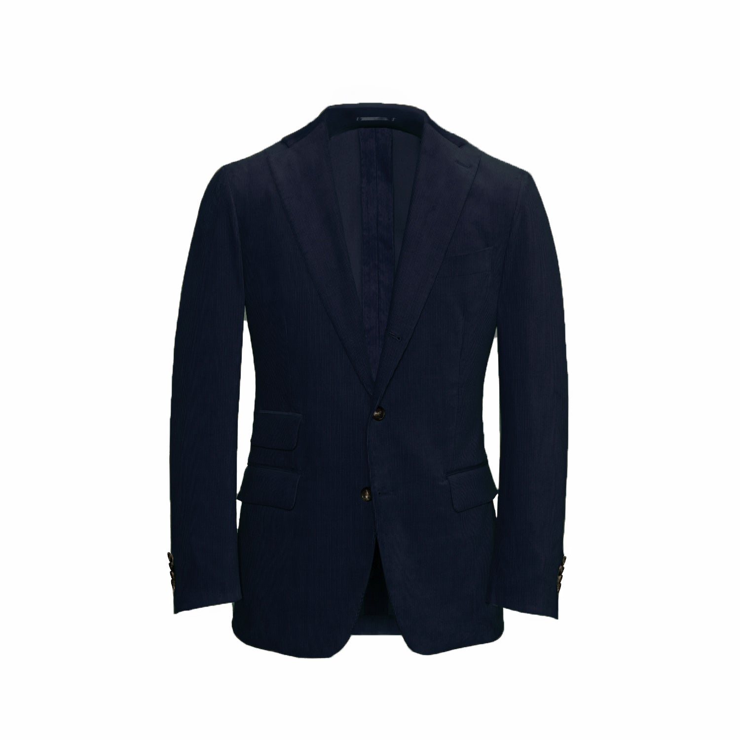 Navy Unstructured Corduroy Suit