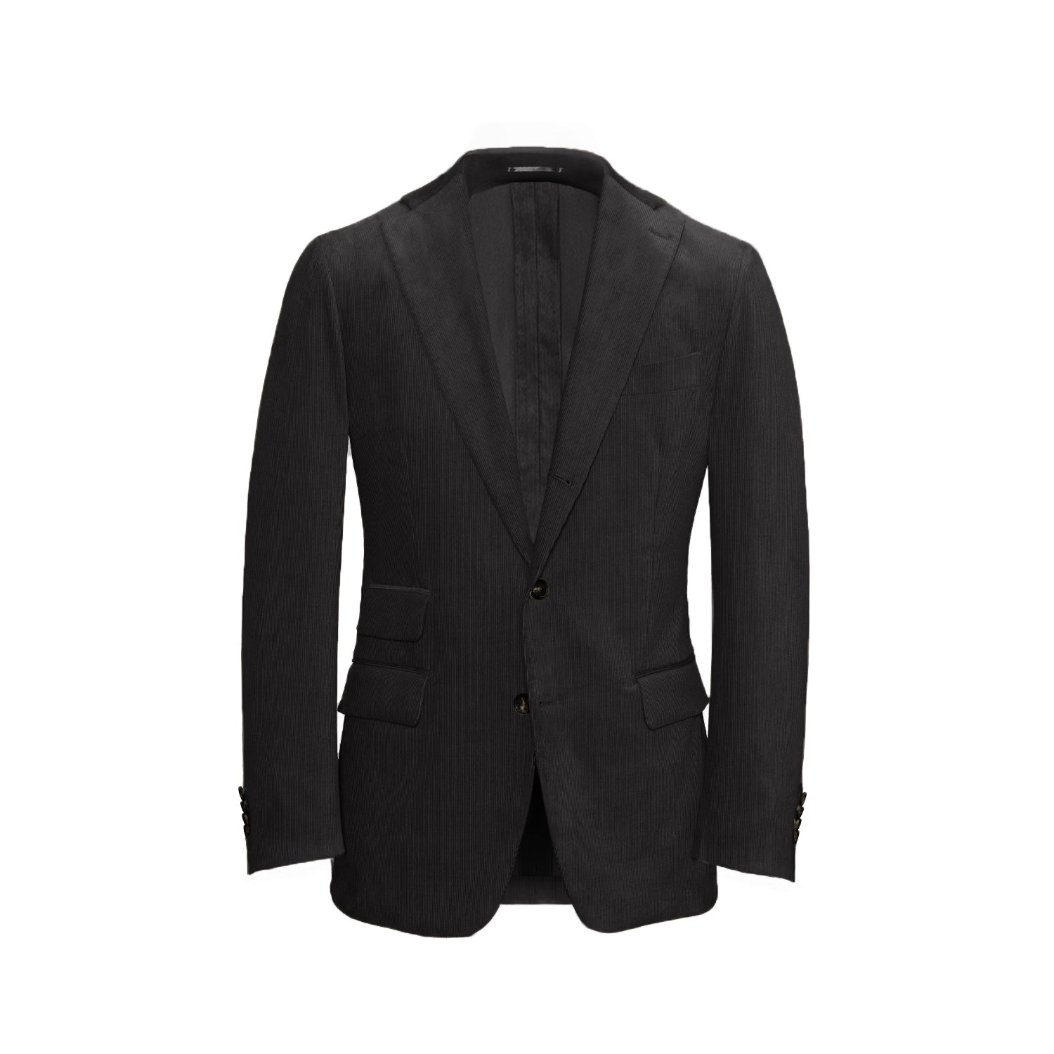 Dark Grey Unstructured Corduroy Suit