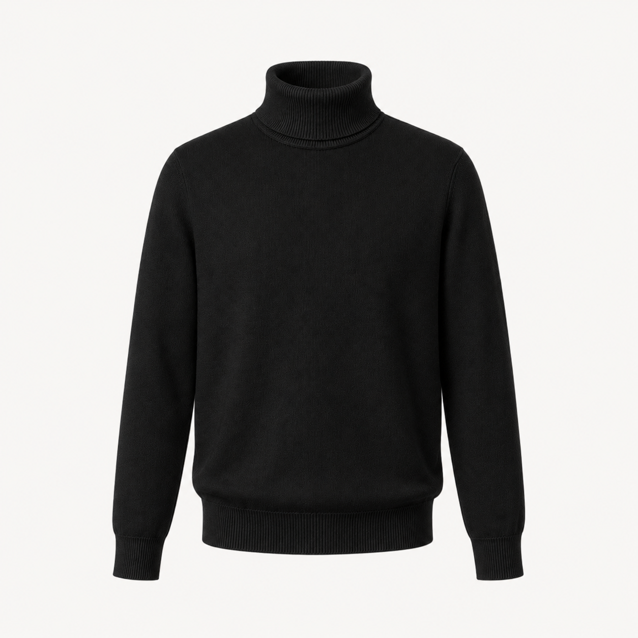 Black Roll Neck Sweater