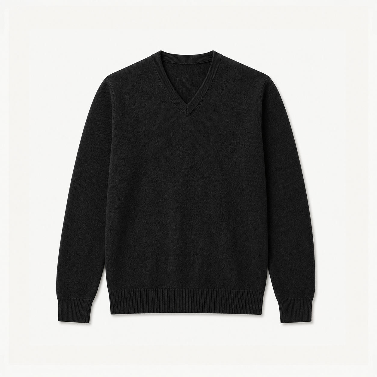 Black V-Neck Sweater