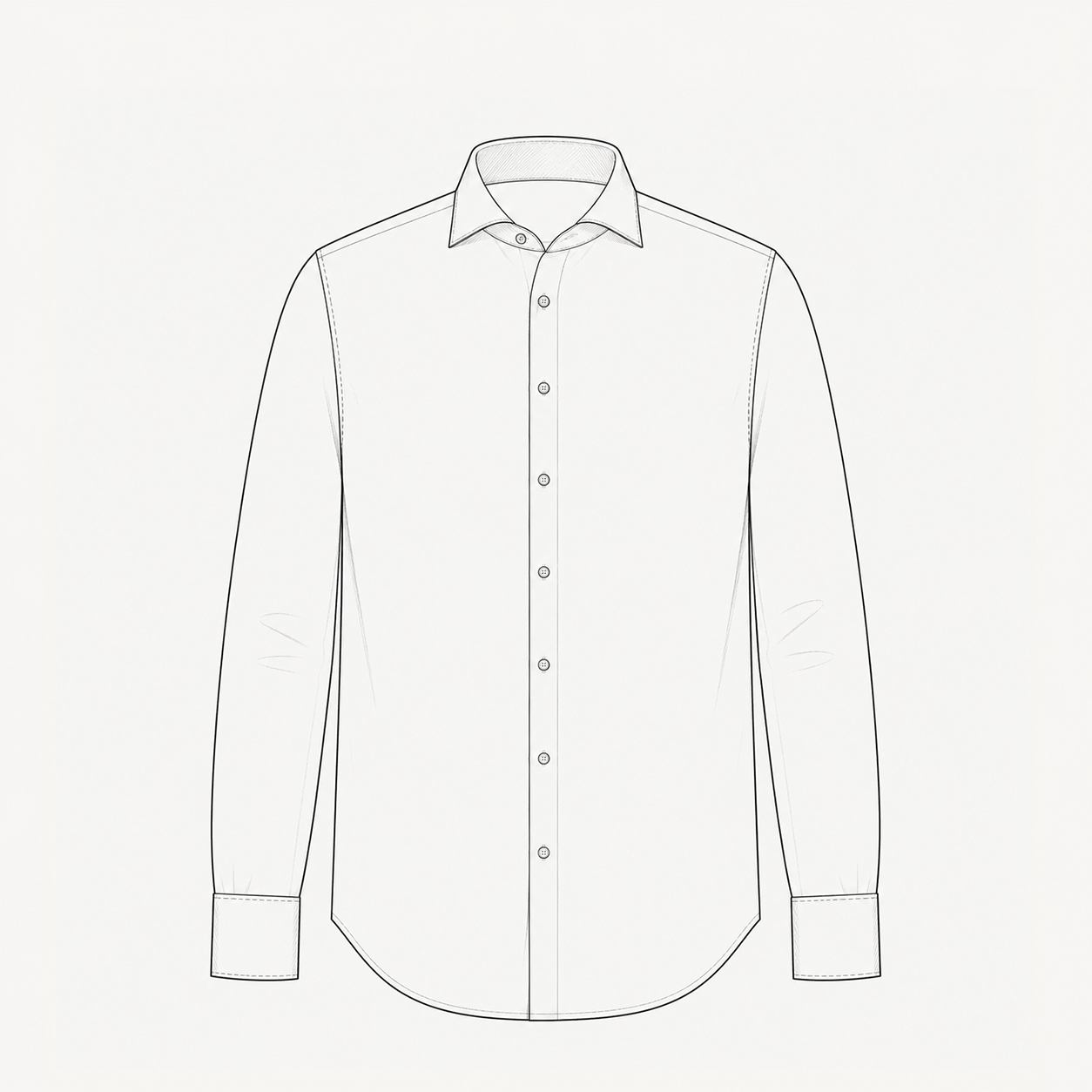 blue fine-twill shirt