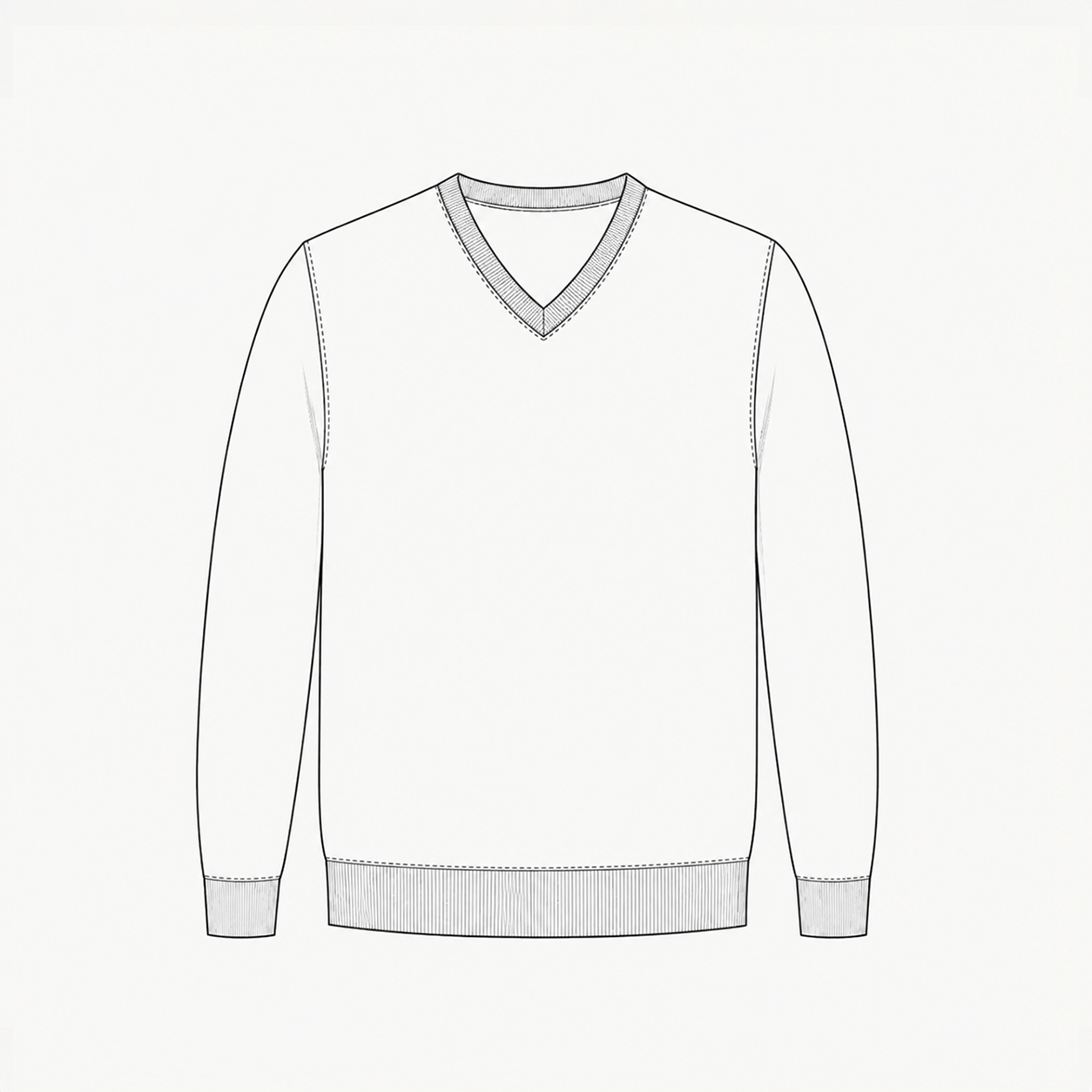 Black V-Neck Sweater