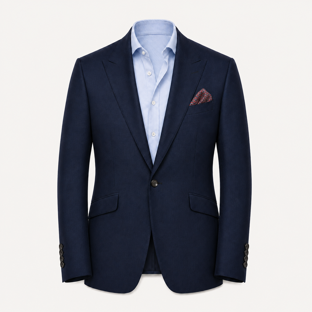 blue fine-twill shirt