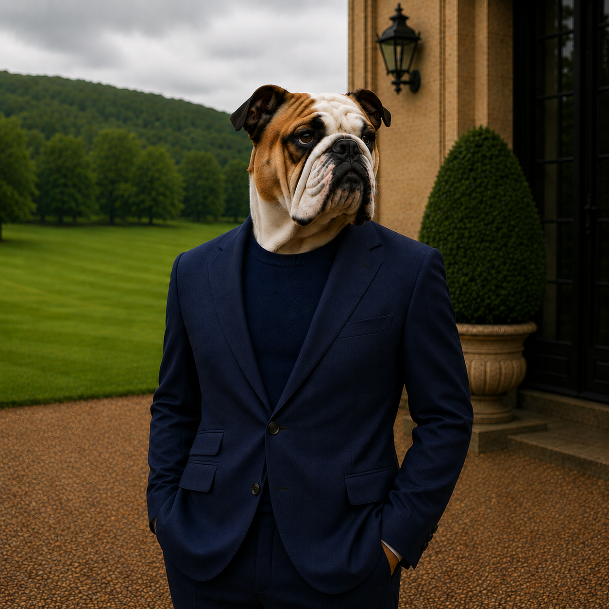 Four Season Dark Navy Two Piece Suit
