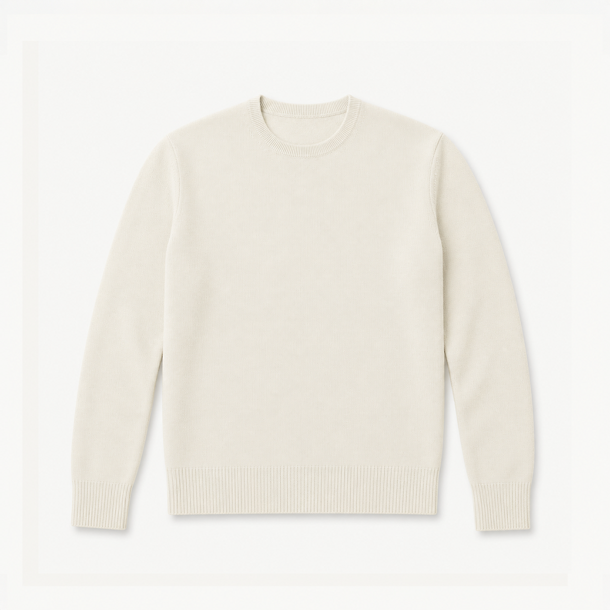 Off White Crew Neck Sweater
