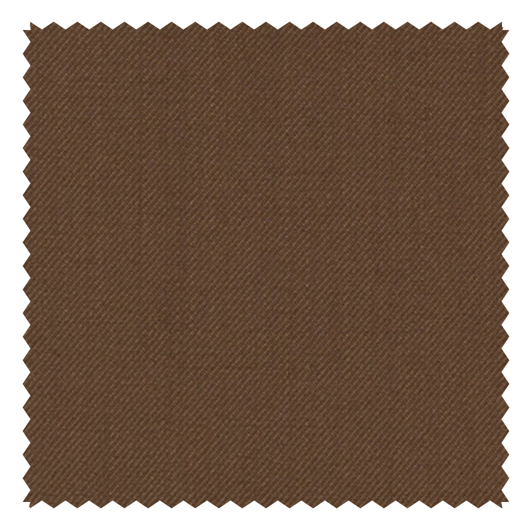 Light Chocolate Solid "Rainbow" Plain Twill