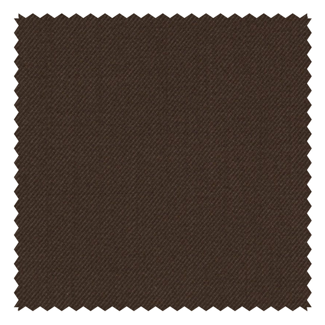 Dark Brown Solid "Rainbow" Plain Twill