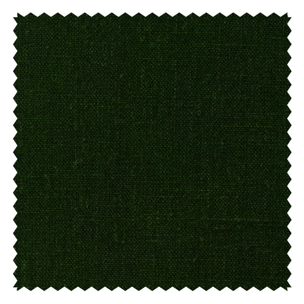 British Racing Green Plain "Natural Elements" Linen