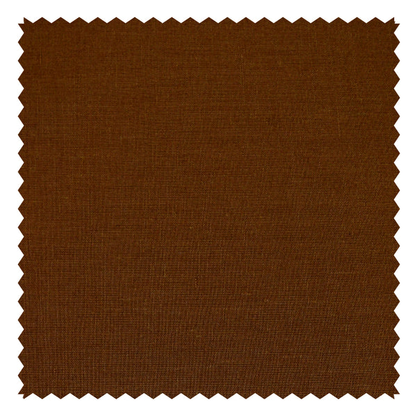 Tobacco Brown Plain "Natural Elements" Linen