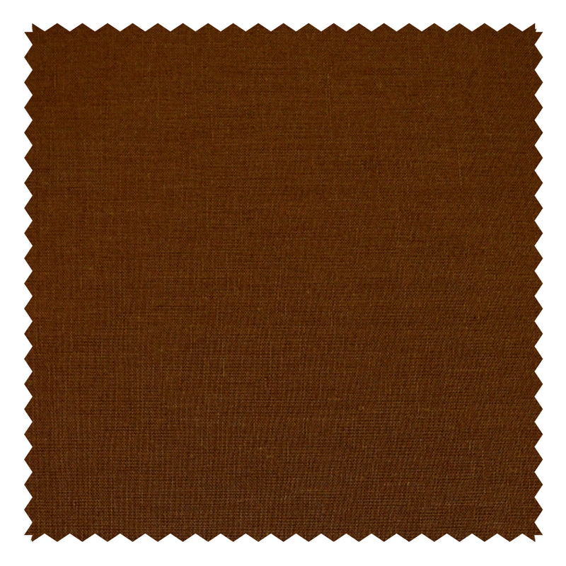 Tobacco Brown Plain "Natural Elements" Linen