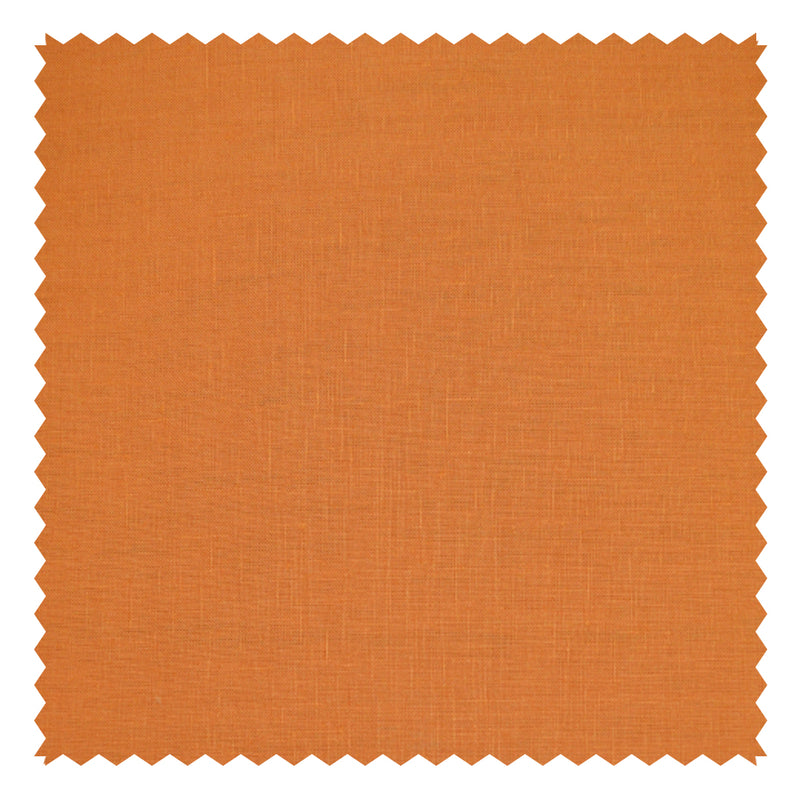 Amber Orange Plain "Natural Elements" Linen