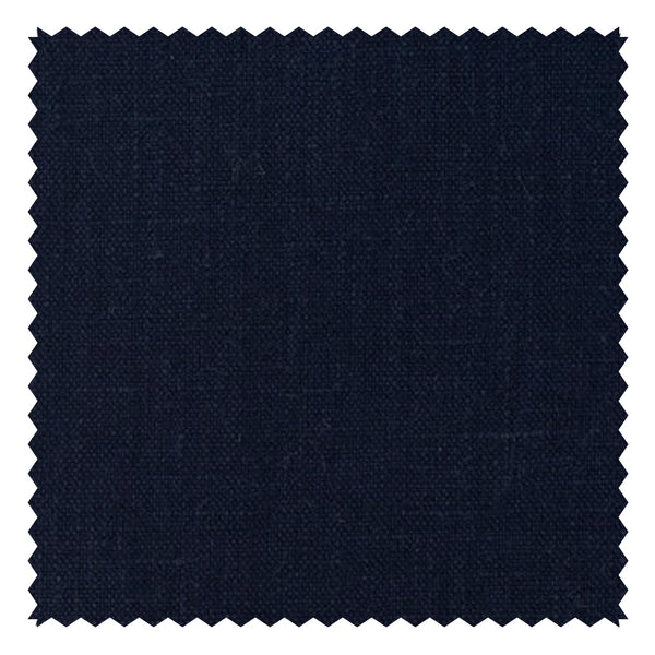 Navy Blue Plain "Natural Elements" Linen