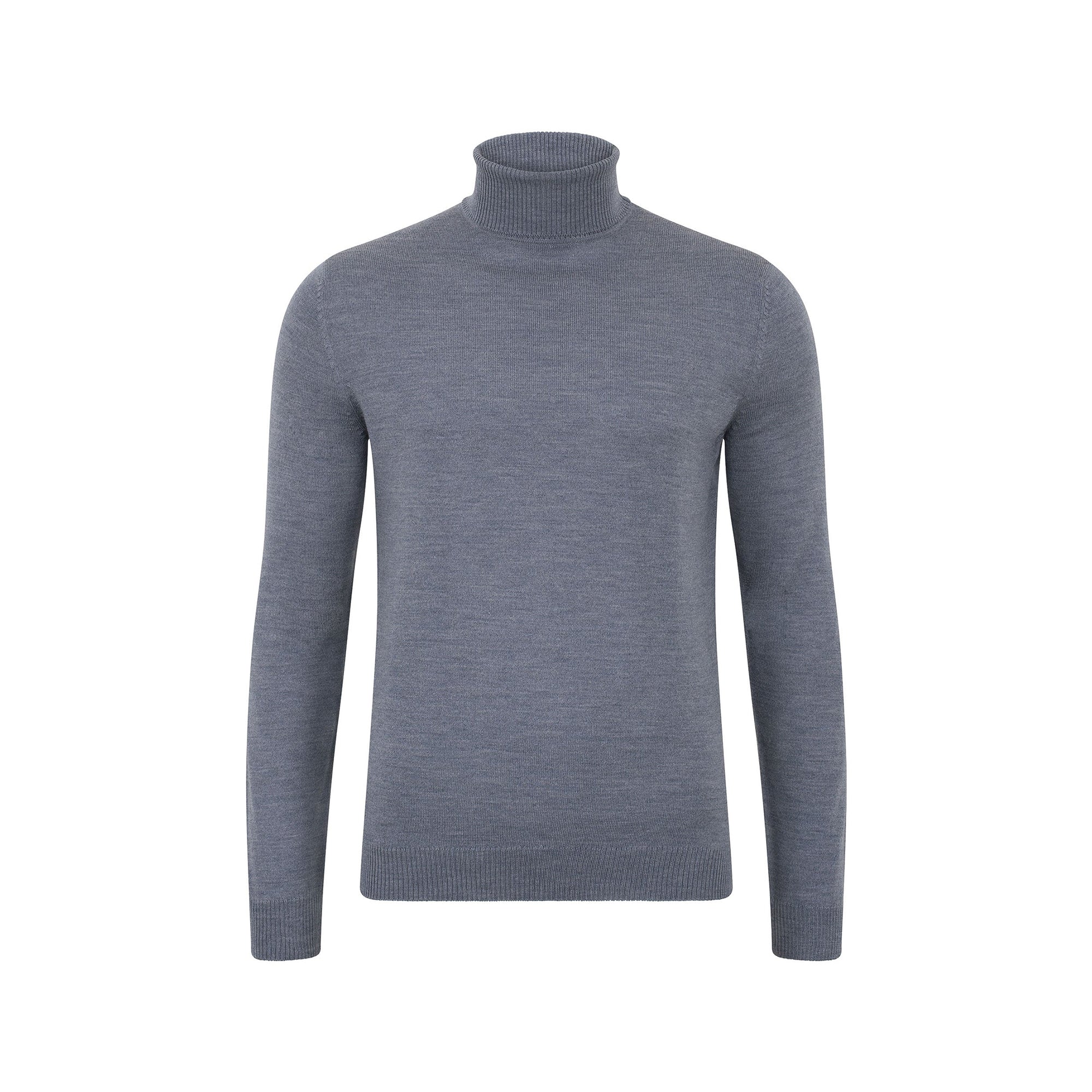 Extra Fine Merino Wool Roll Neck