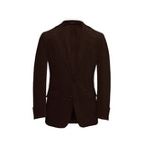 Chocolate Unstructured Corduroy Suit