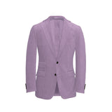 Lilac Unstructured Corduroy Suit