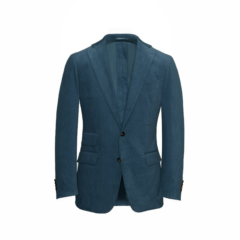 French Navy Unstructured Corduroy Suit