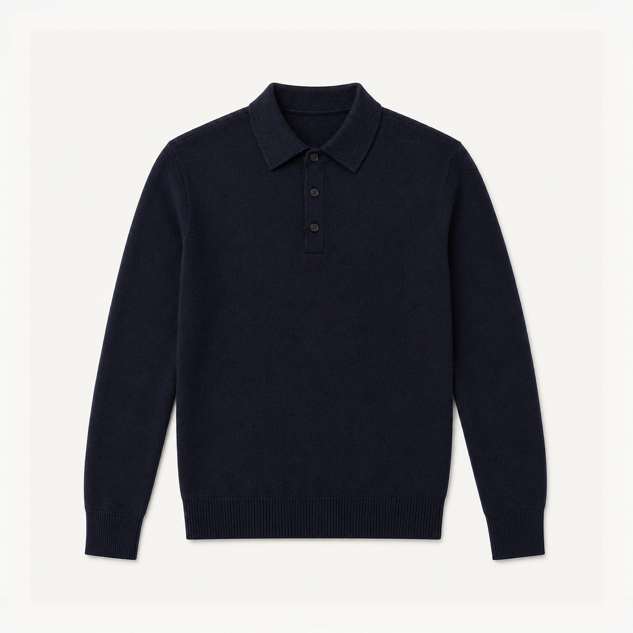 Dark Navy Long Sleeve Polo