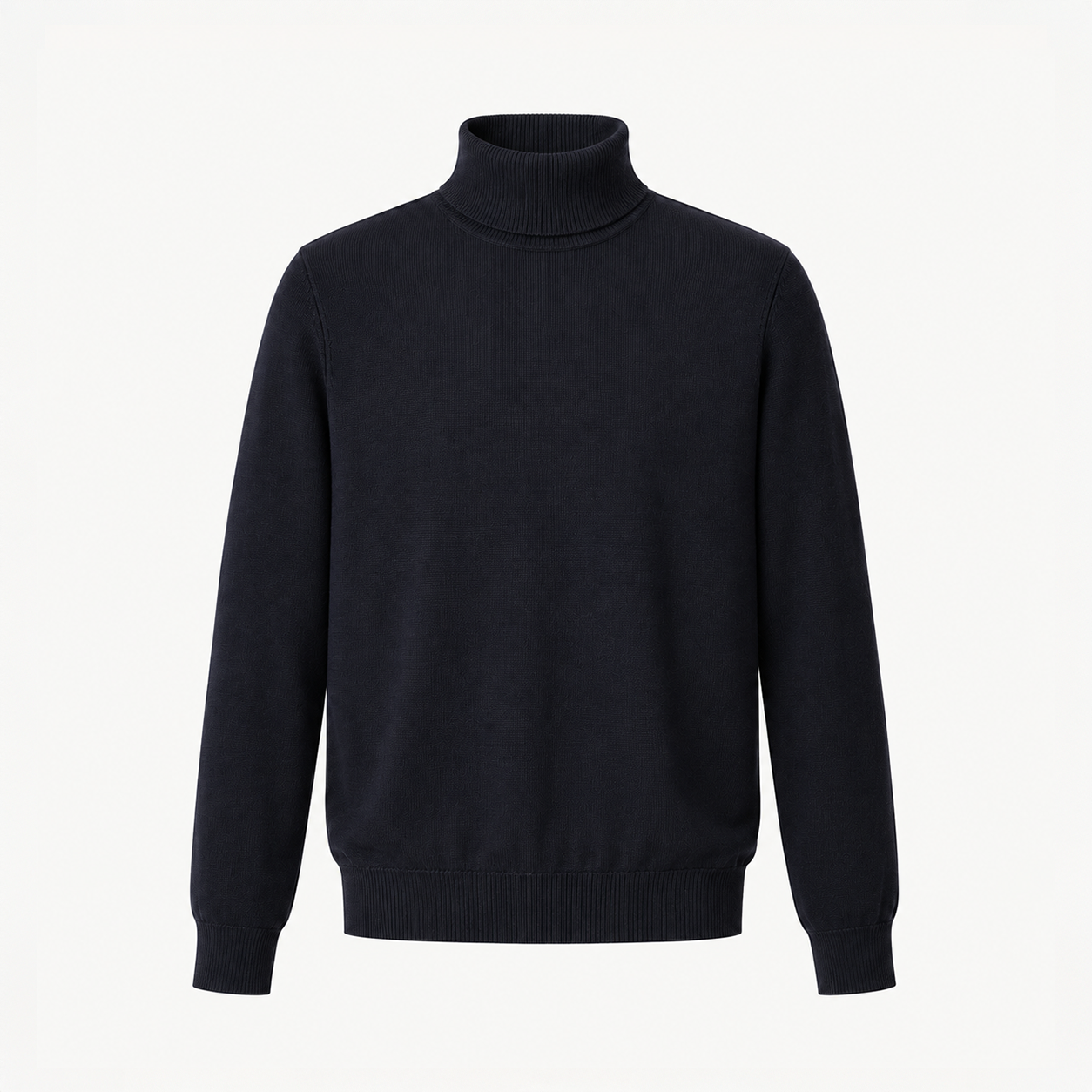 Dark Navy Roll Neck Sweater