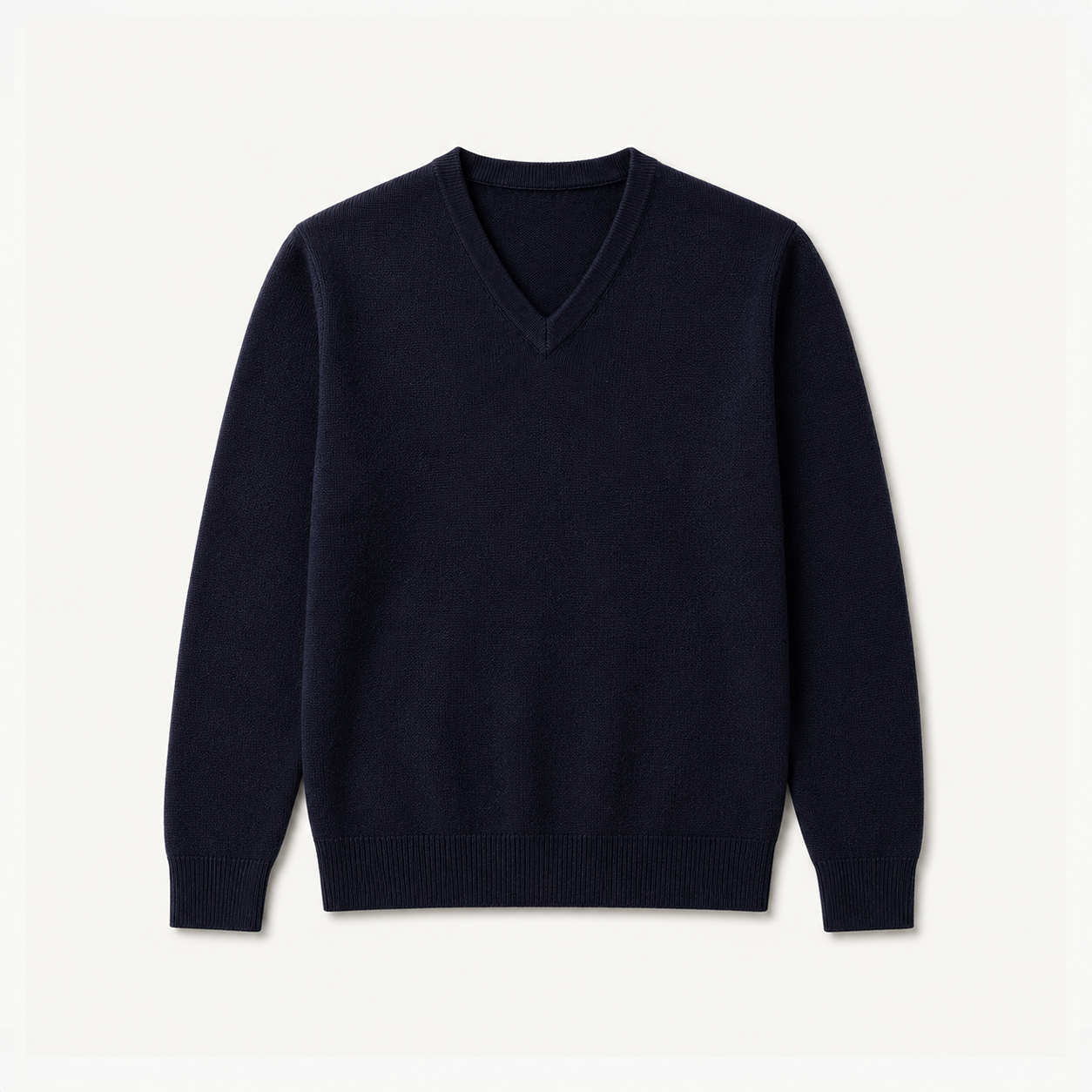 Dark Navy V-Neck Sweater