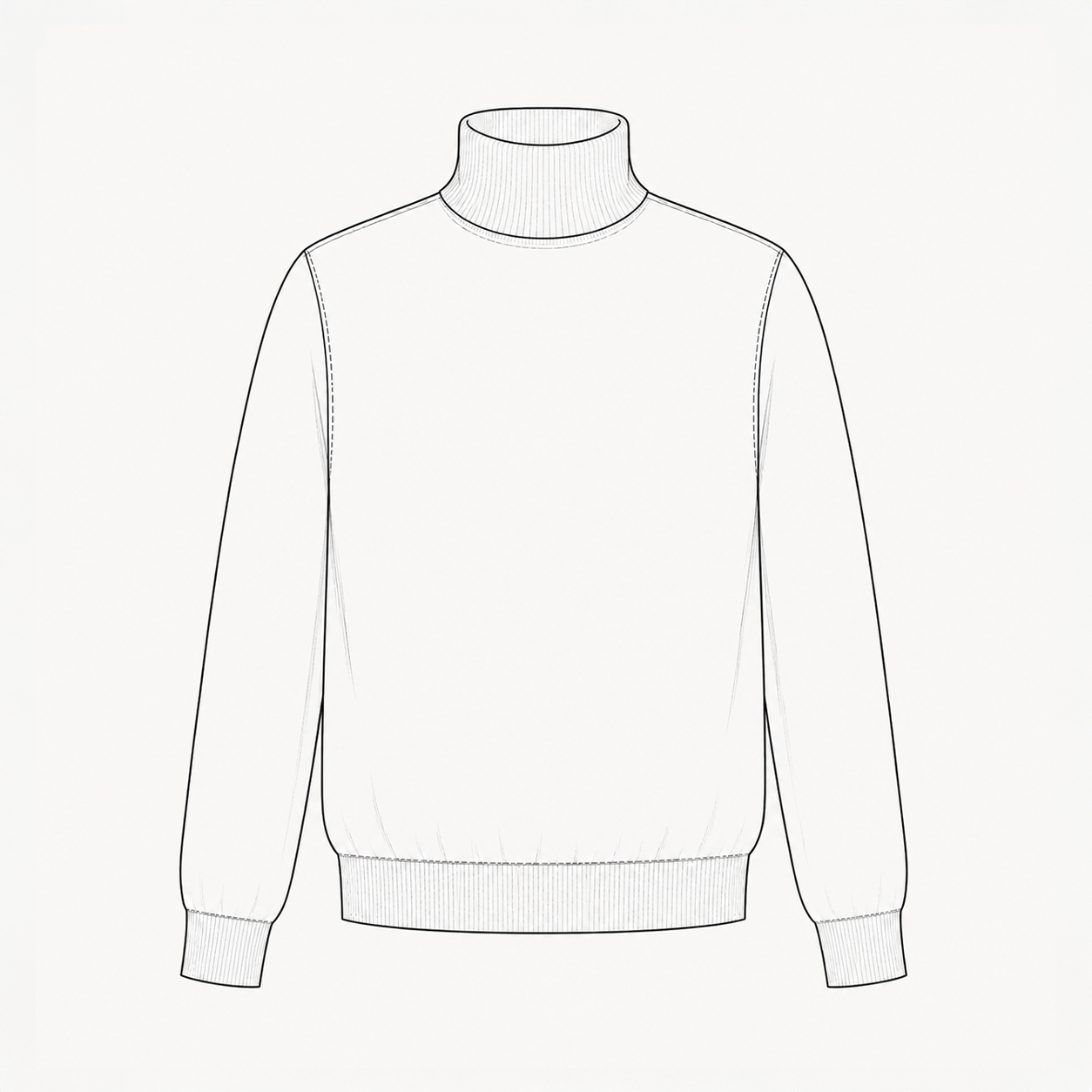 Dark Navy Roll Neck Sweater