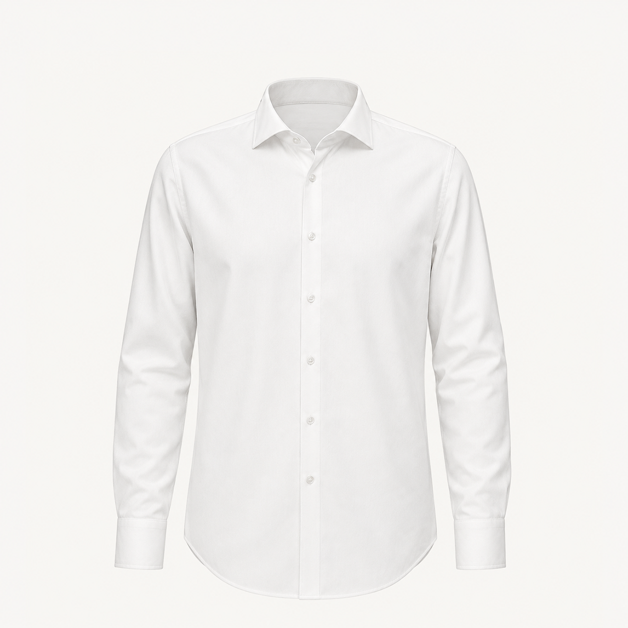 white fine-twill shirt